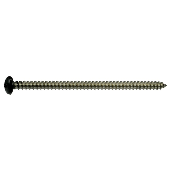 Midwest Fastener Sheet Metal Screw, #8 x 3 in, Painted 18-8 Stainless Steel Pan Head Phillips Drive, 100 PK 09100 - main
